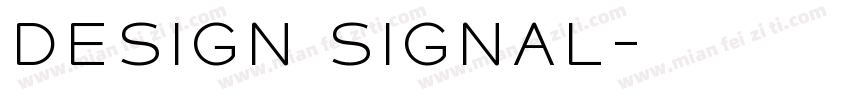 design signal字体转换